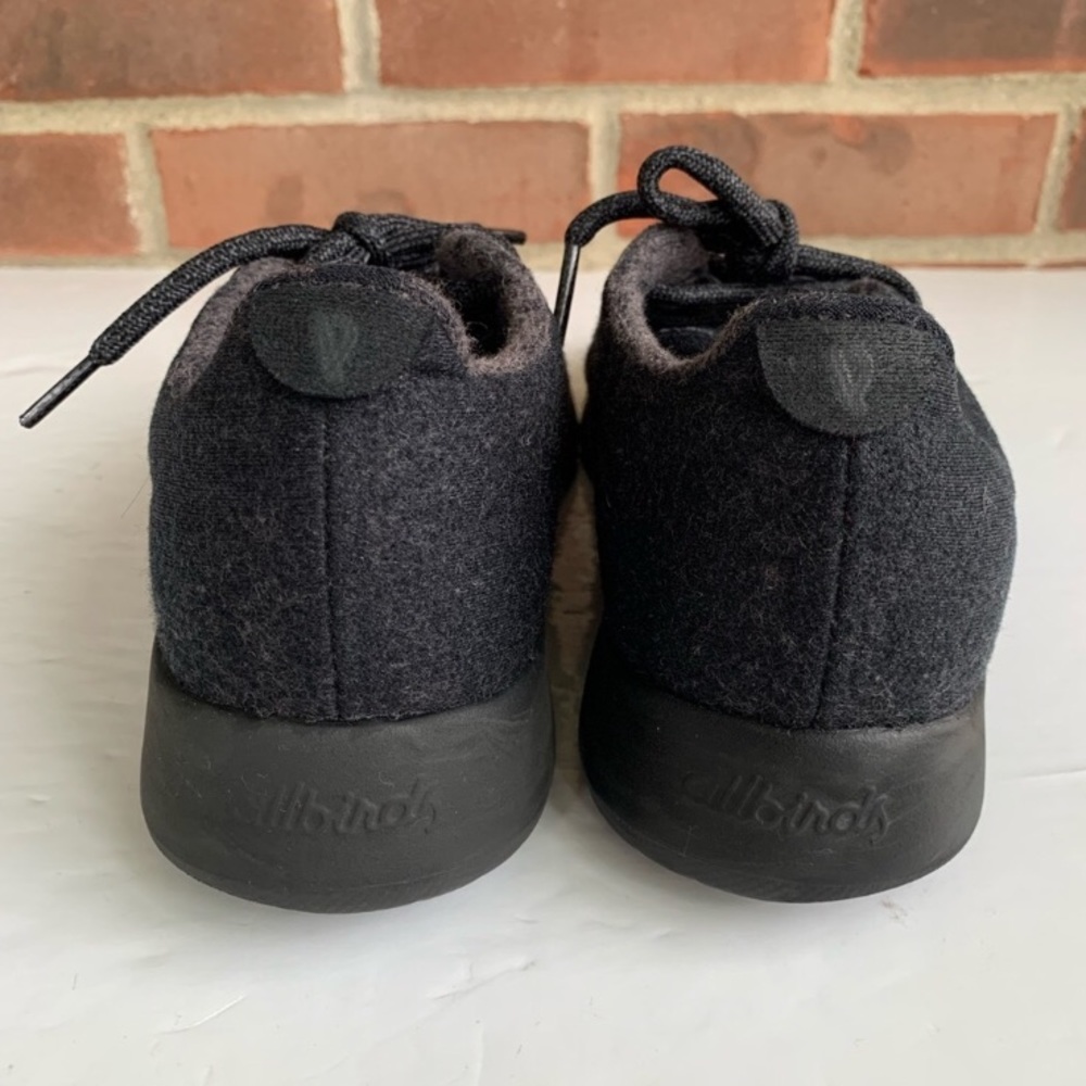 Allbirds black wool lace up runners Men’s Size 8 - Picture 5 of 6